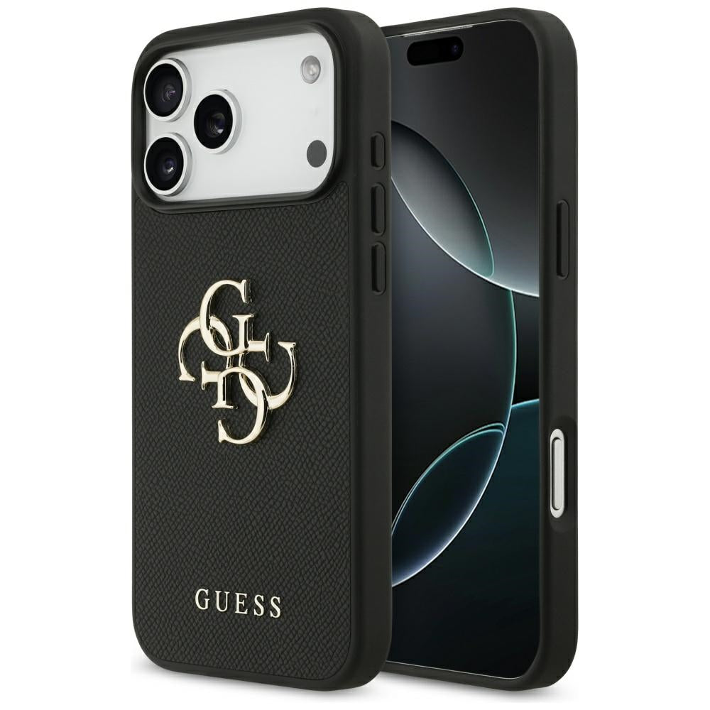 Capa Guess Hardcase 4G Grained Big and Classic Logo - iPhone 17 Pro Max - Preto