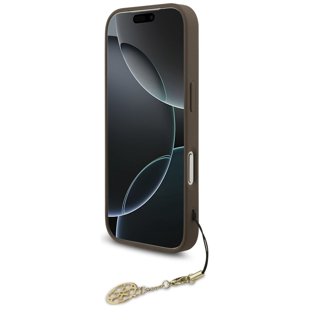 Capa Guess Hardcase 4G Charm Cradle MagSafe - iPhone 17 Pro - Castanho