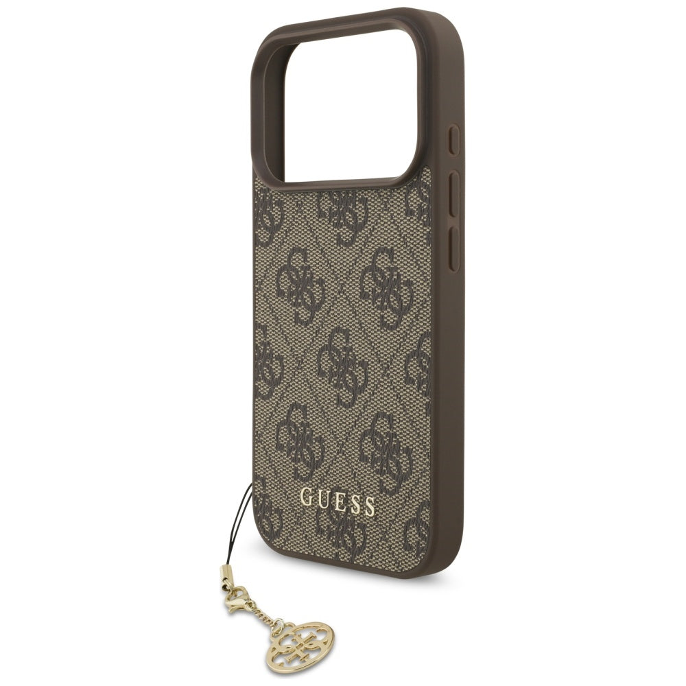 Capa Guess Hardcase 4G Charm Cradle MagSafe - iPhone 17 Pro - Castanho