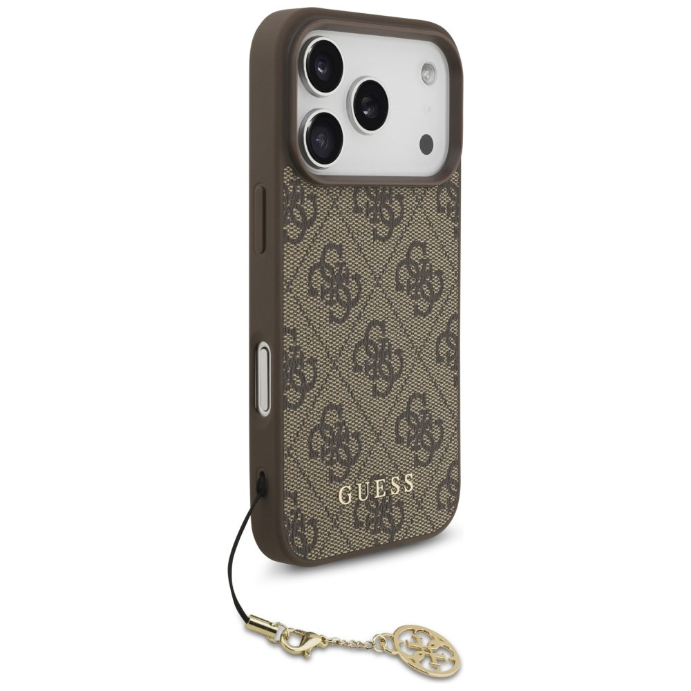 Capa Guess Hardcase 4G Charm Cradle MagSafe - iPhone 17 Pro - Castanho