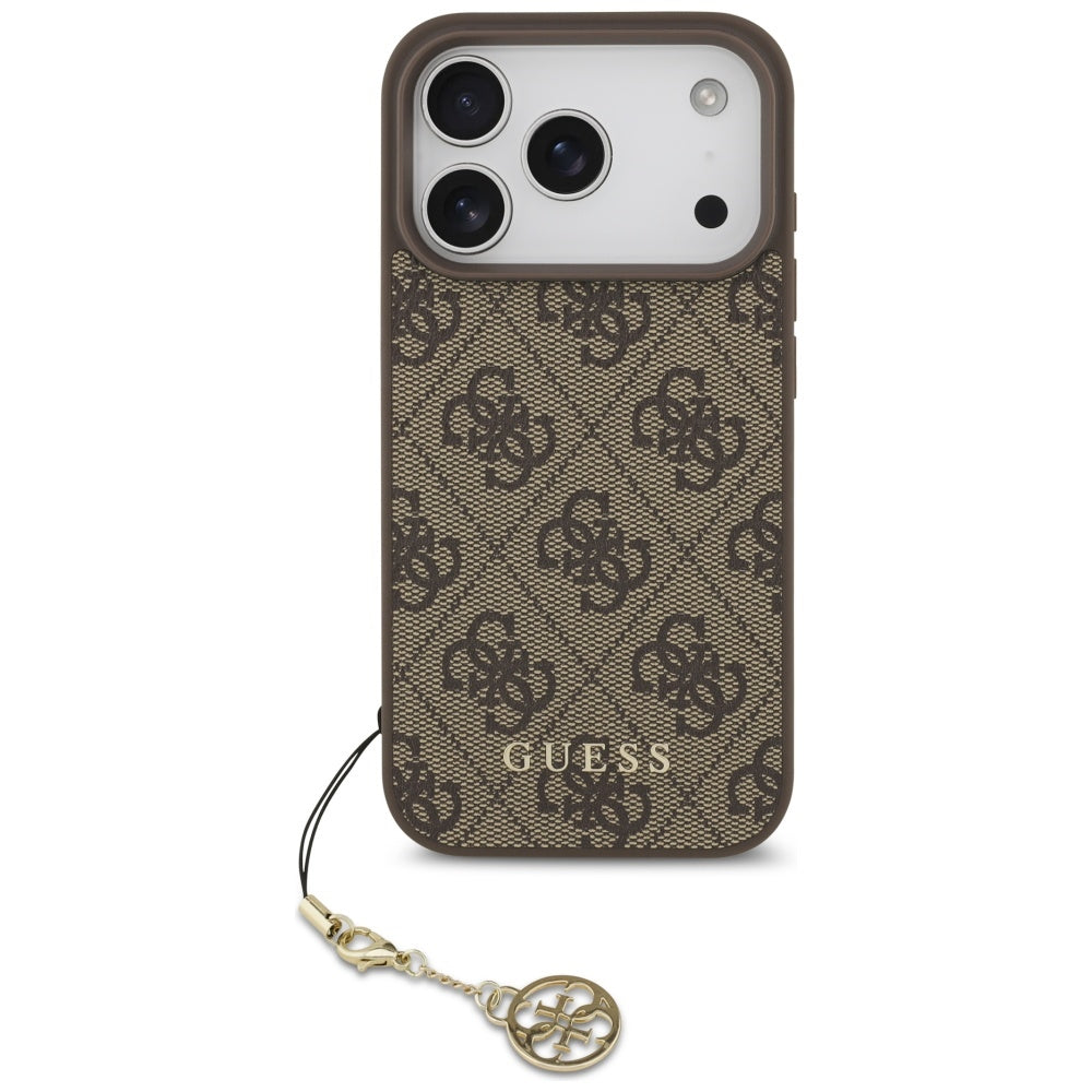 Capa Guess Hardcase 4G Charm Cradle MagSafe - iPhone 17 Pro - Castanho