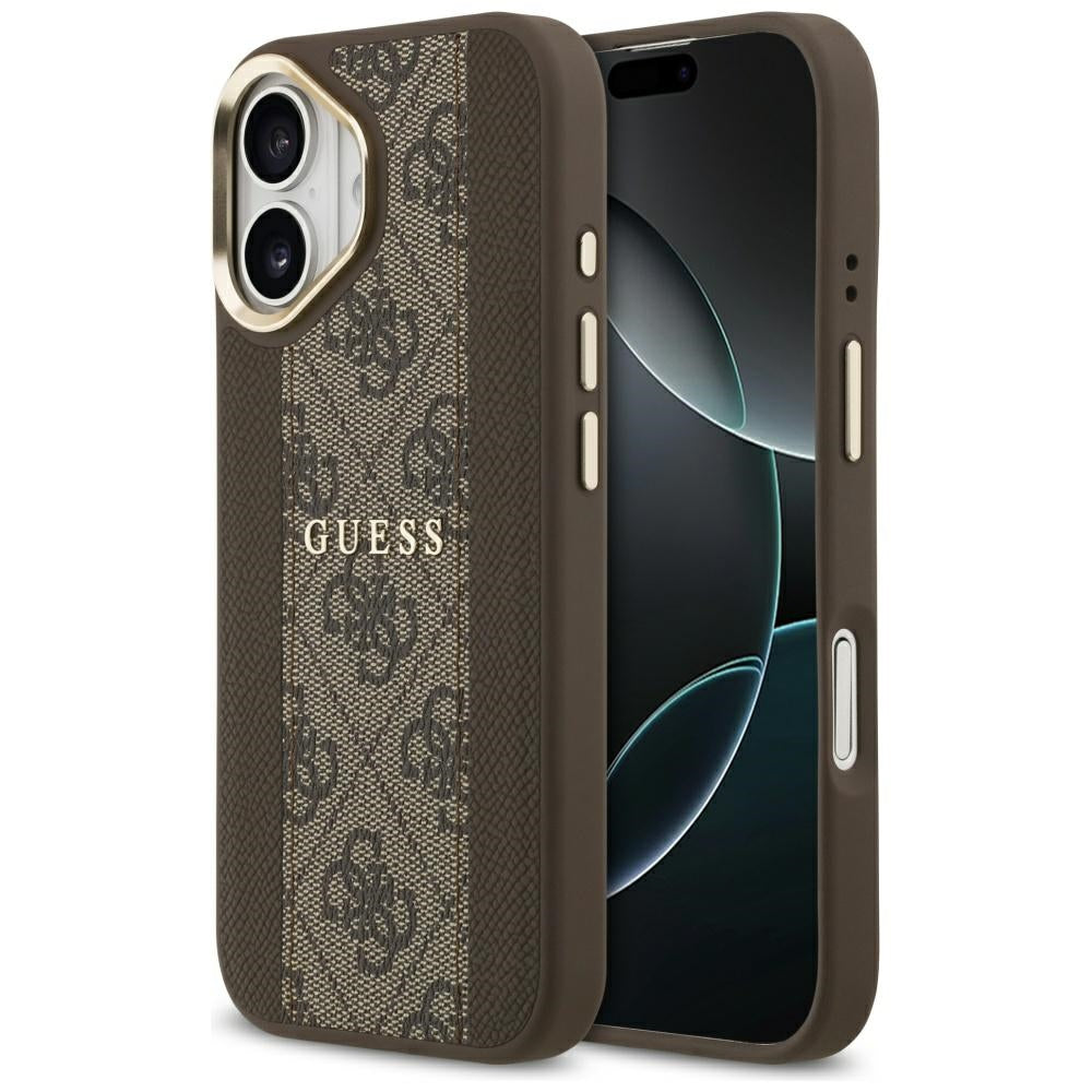 Guess - Hardcase 4G Stripe MagSafe (GUHMP17SPG4SEMCW) - iPhone 17 - Brown