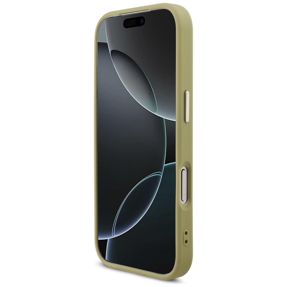 Capa Guess Fixed Glitter Big 4G Metal Frame - iPhone 17 Pro - Dourado