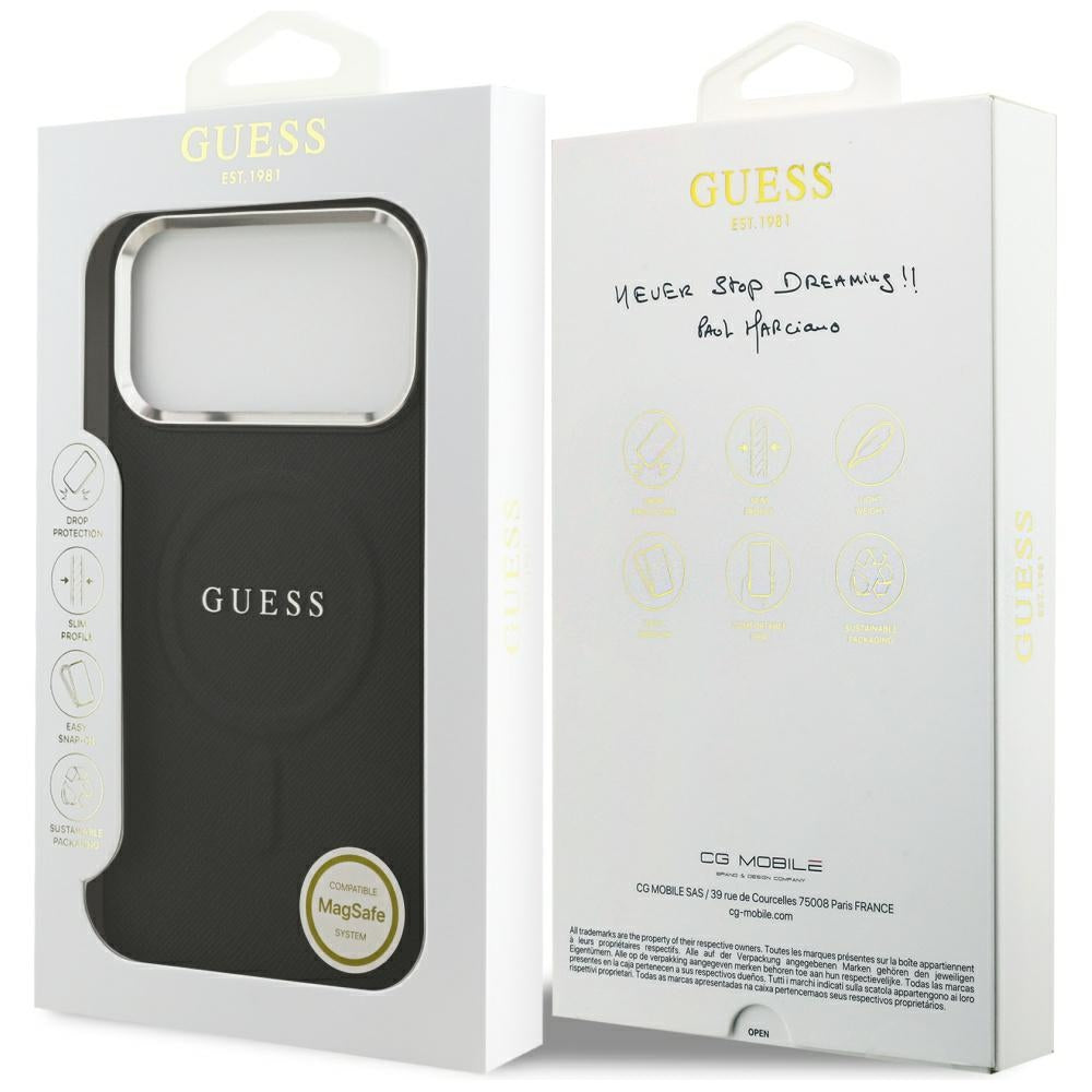 Capa Guess Hardcase Classic Logo MagSafe - iPhone 17 Pro Max - Preto