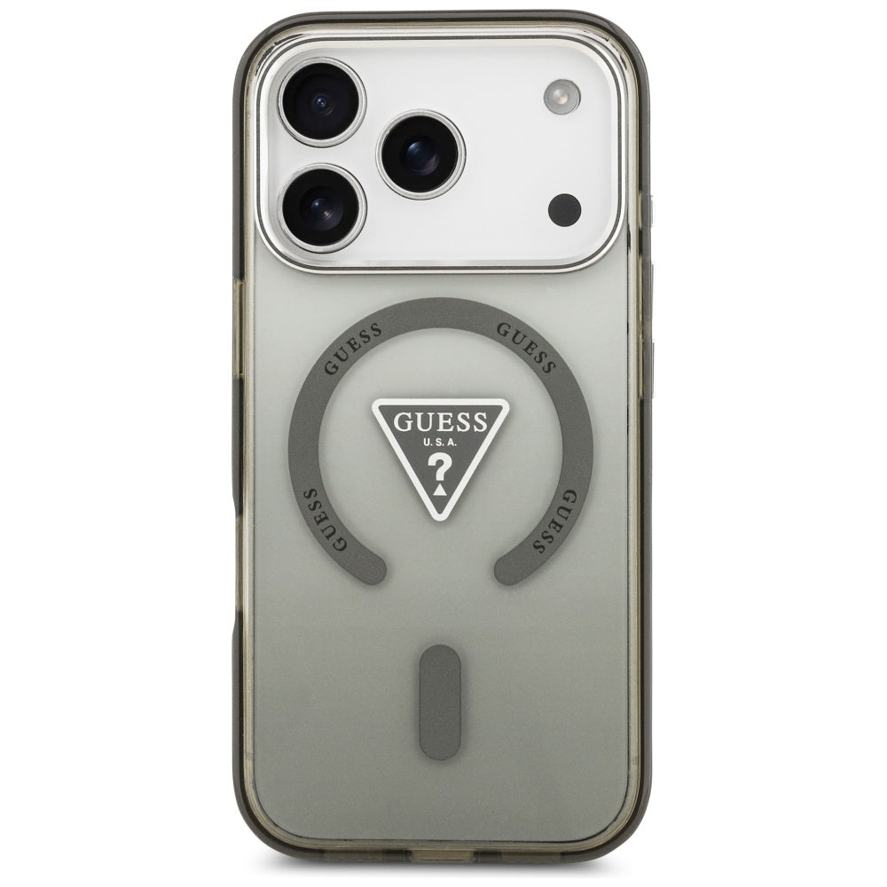 Capa Guess IML Gradient Triangle Logo MagSafe - iPhone 17 Pro Max - Caqui