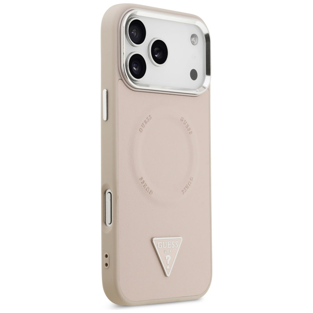 Capa Guess Hardcase Triangle Logo MagSafe - iPhone 17 Pro - Rosa