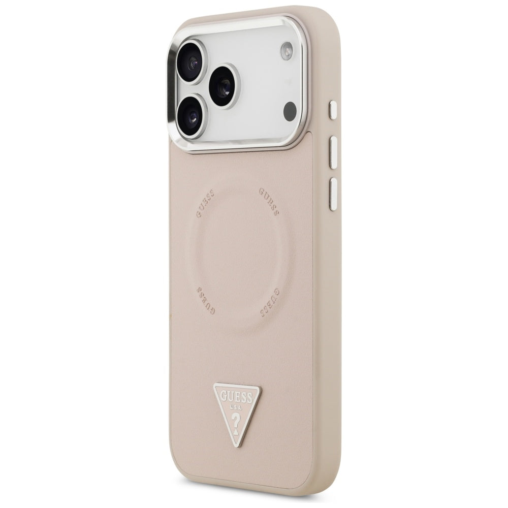 Capa Guess Hardcase Triangle Logo MagSafe - iPhone 17 Pro - Rosa
