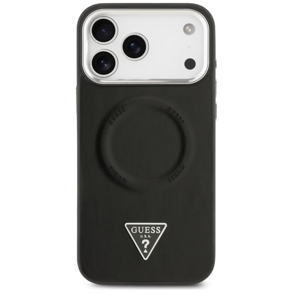 Capa Guess Hardcase Triangle Logo MagSafe - iPhone 17 Pro - Preto