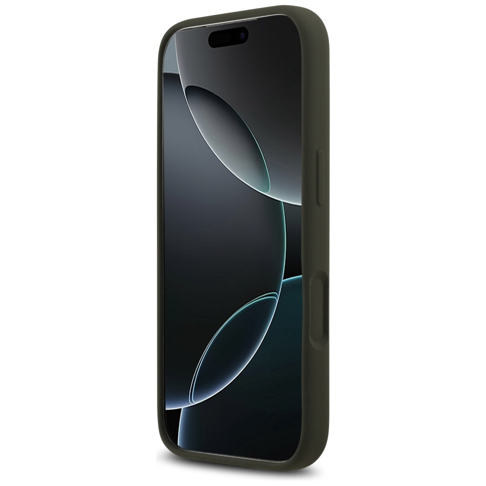 Capa Guess Silicone Big 4G Script - iPhone 17 Pro Max - Caqui