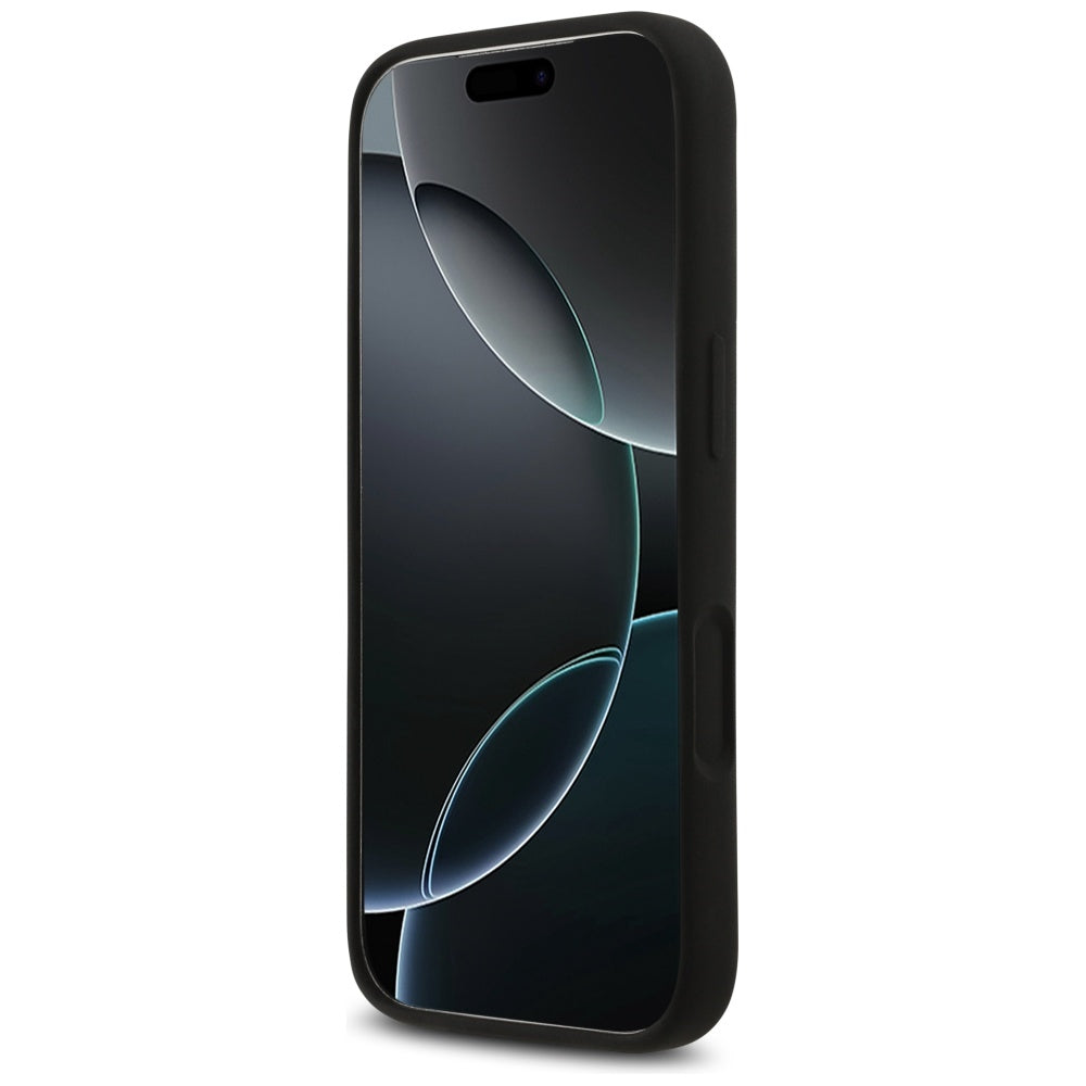 Capa Guess Silicone Big 4G Script - iPhone 17 Pro - Preto