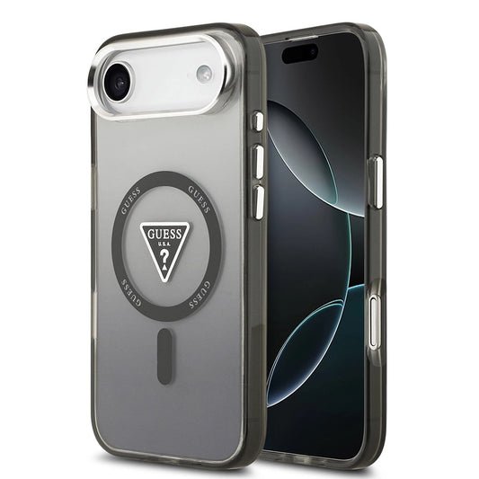 Guess - IML Gradient Triangle Logo MagSafe (GUHMP17MHGTMLCGK) - iPhone 17 Air - Black