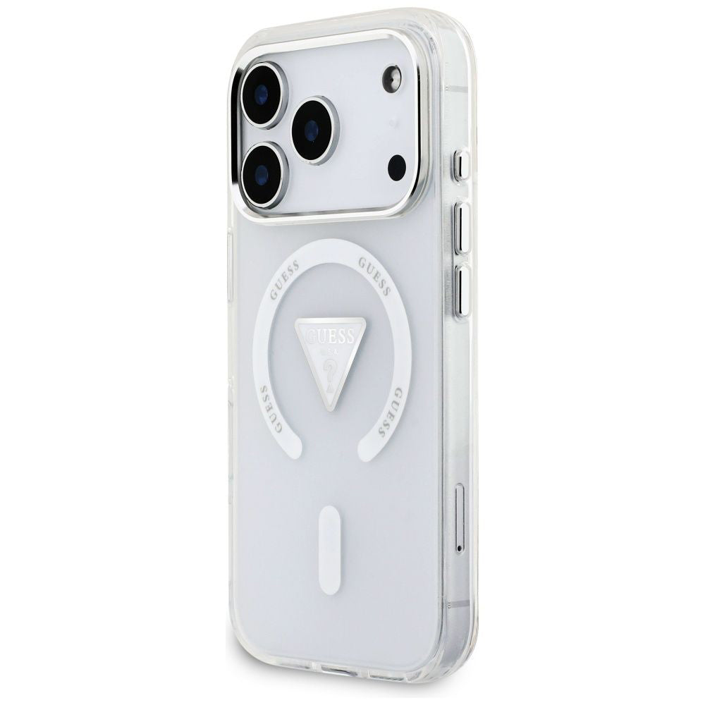 Capa Guess IML Gradient Triangle Logo MagSafe - iPhone 17 Pro - Transparente