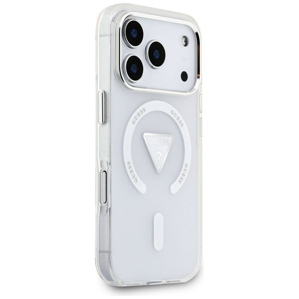 Capa Guess IML Gradient Triangle Logo MagSafe - iPhone 17 Pro - Transparente