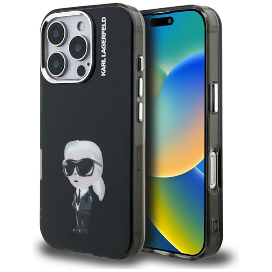 Karl Lagerfeld - IML Leopard Pattern MagSafe (KLHMP16SHDLEOICK) - iPhone 16 - Black