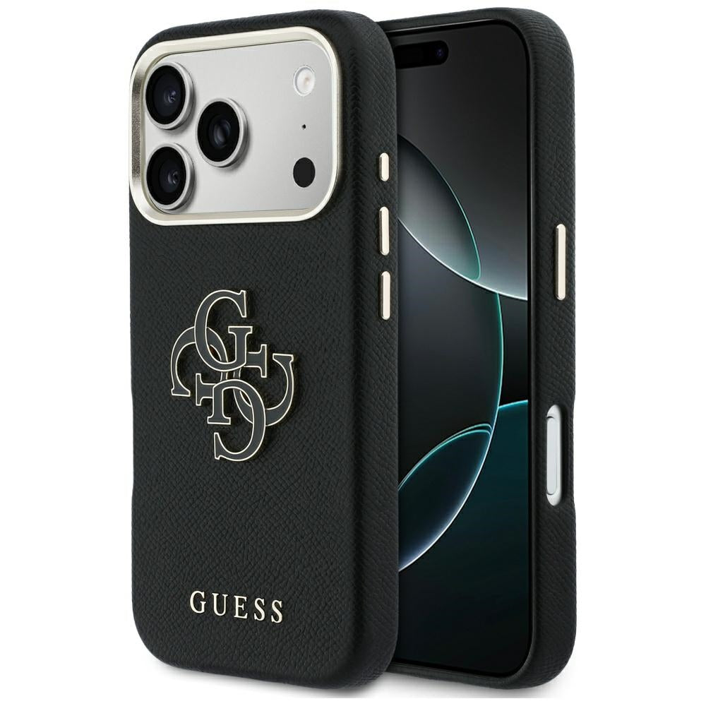 Capa Guess Hardcase Resin Logo - iPhone 17 Pro - Preto