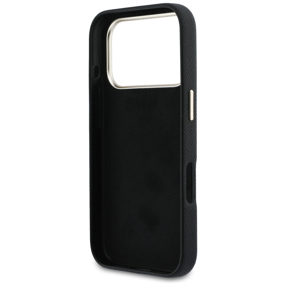 Capa Guess Hardcase Resin Logo - iPhone 17 Pro - Preto