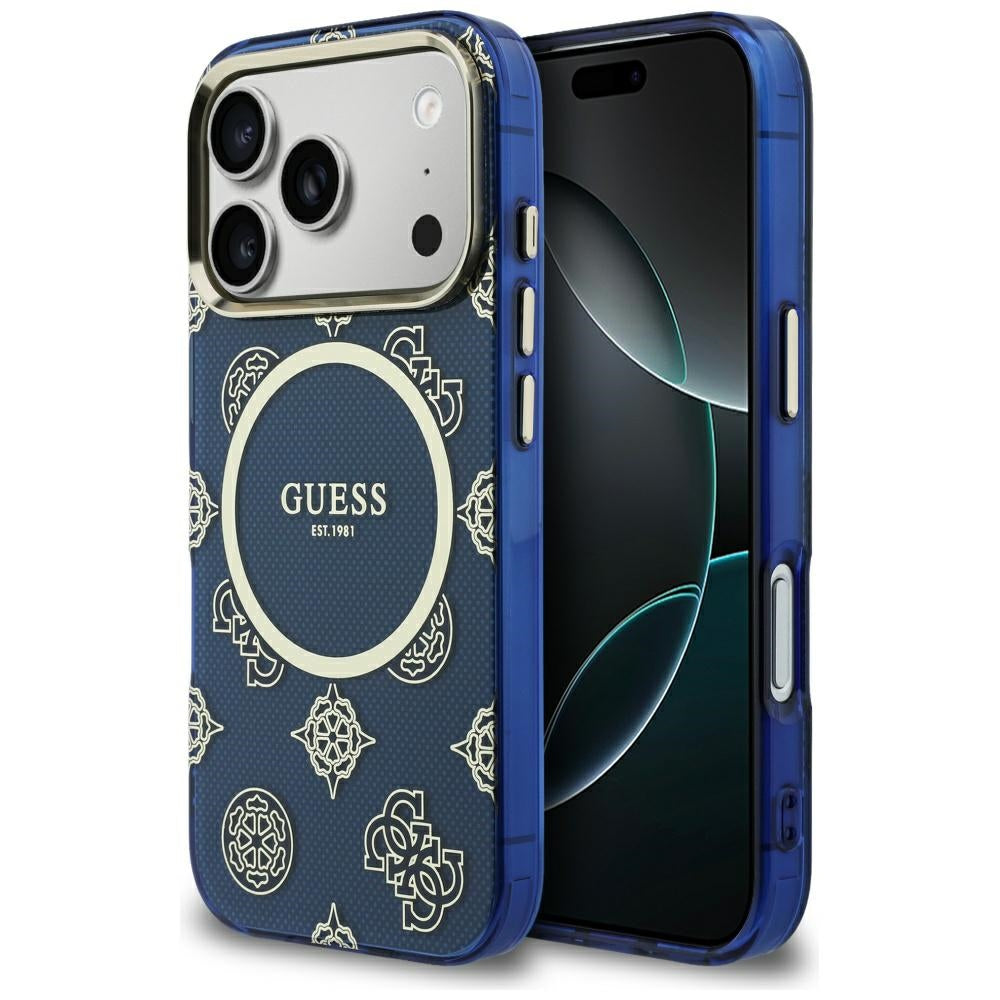 Guess - IML Peony Dot MagSafe (GUHMP17L5HPOEDB) - iPhone 17 Pro - Blue