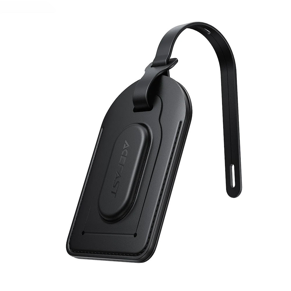Acefast - Smart Tracker (S5) - Stylish Faux Leather Tag, for Luggage, BT 5.4, FindMy Network, MFi, CR2032 Battery