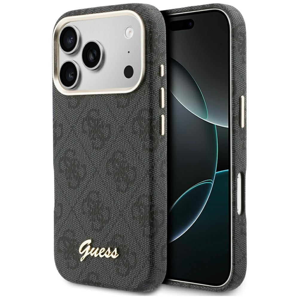 Capa Guess 4G Script MagSafe - iPhone 17 Pro - Preto