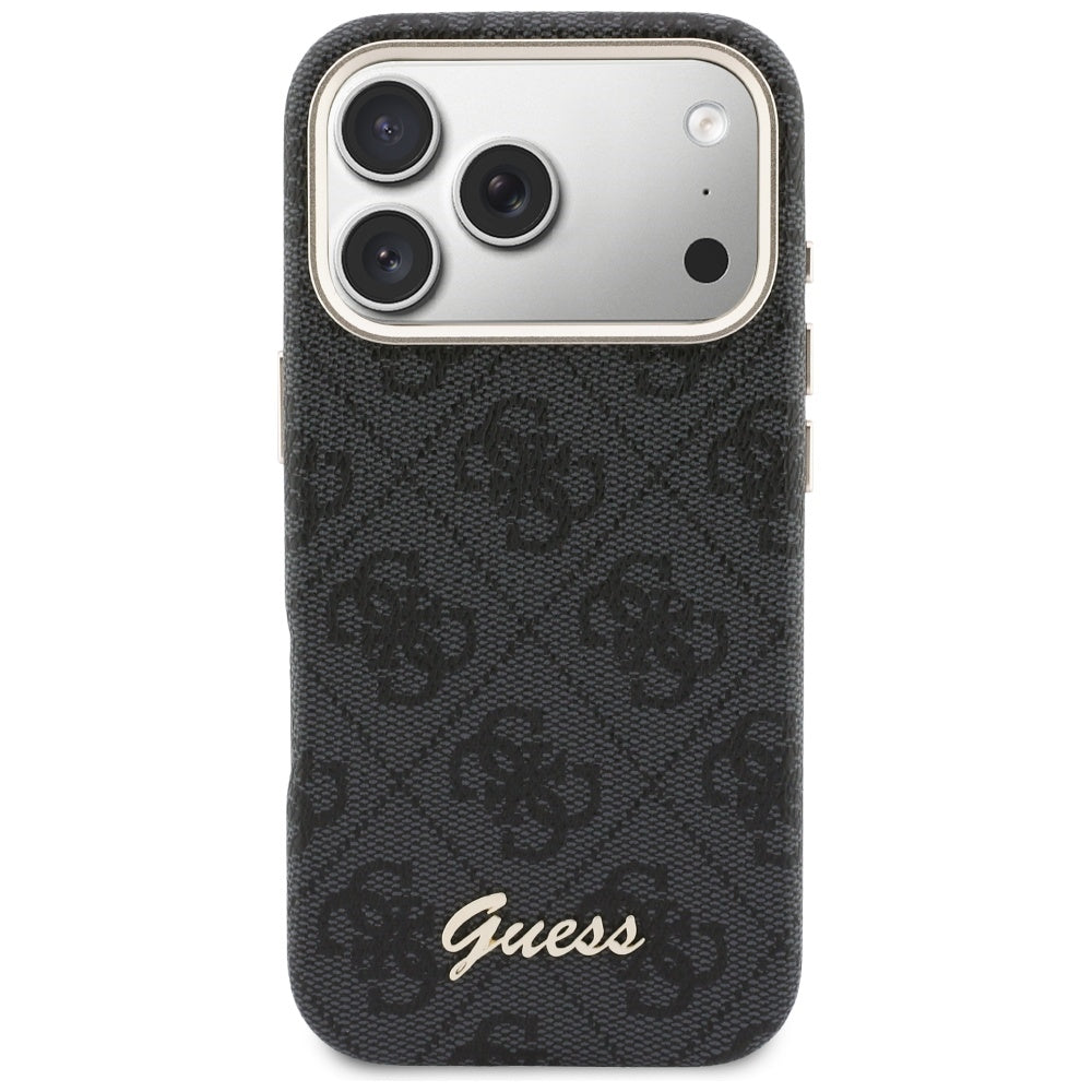 Capa Guess 4G Script MagSafe - iPhone 17 Pro - Preto