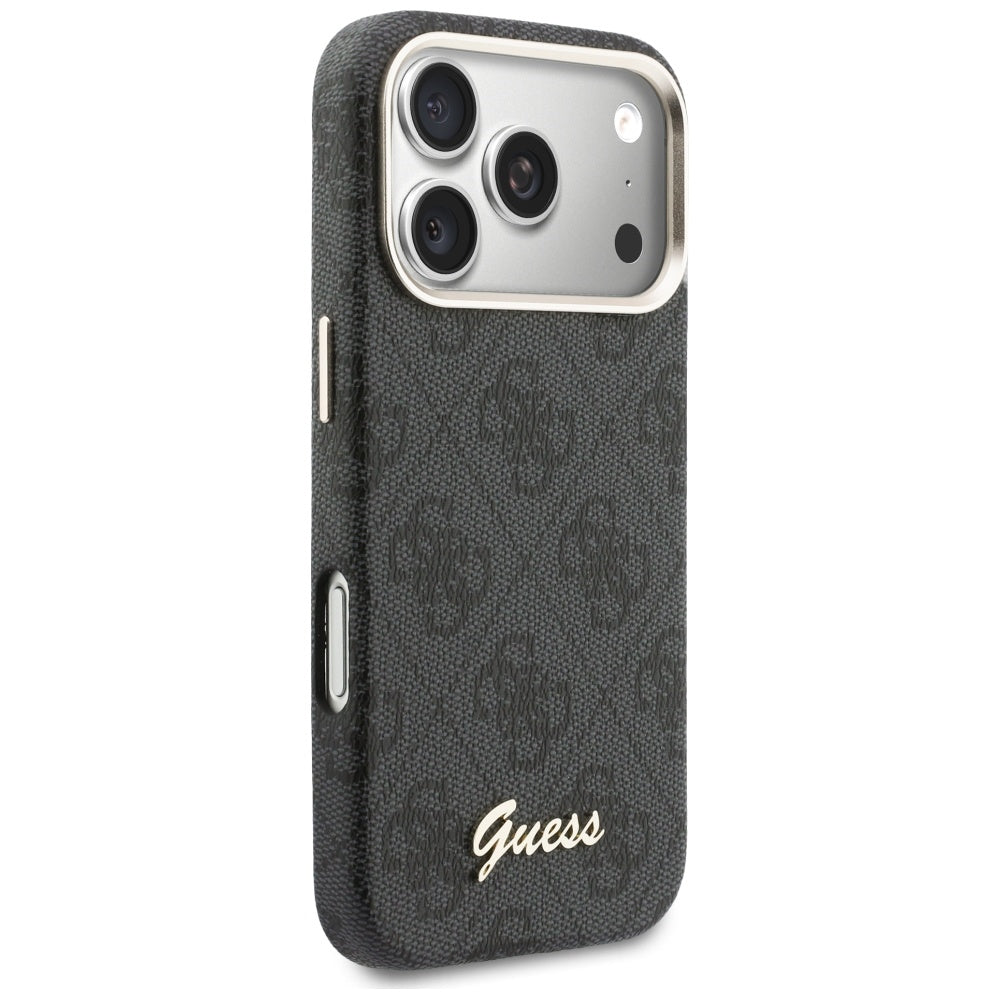 Capa Guess 4G Script MagSafe - iPhone 17 Pro - Preto