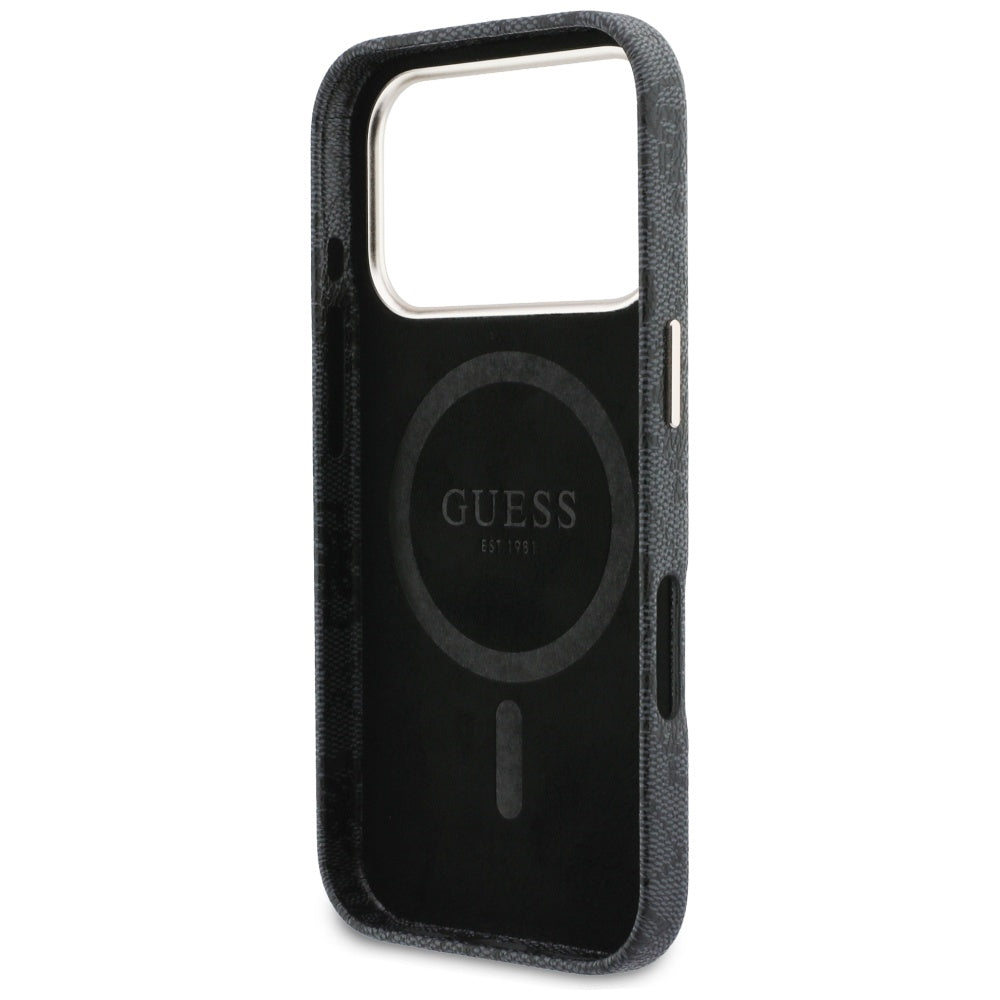 Capa Guess 4G Script MagSafe - iPhone 17 Pro - Preto