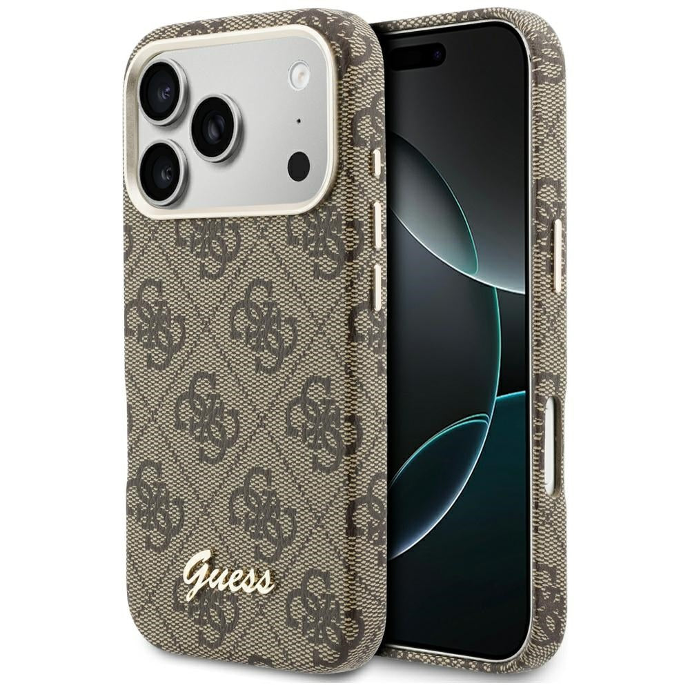 Guess - 4G Script MagSafe (GUHMP17L5P4FWMSW) - iPhone 17 Pro - Brown