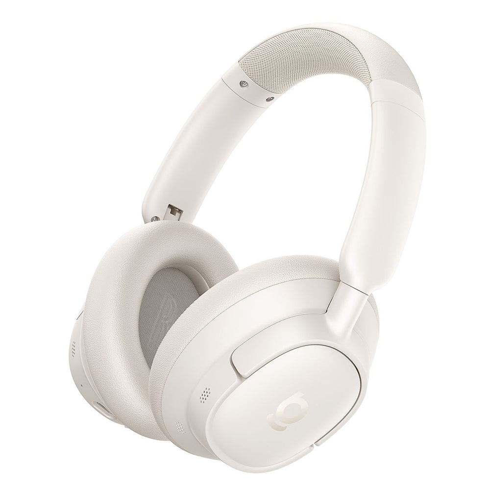 Baseus Bass BH1 NC - Auscultadores Bluetooth 6.0 com ANC e Hi-Res - Branco