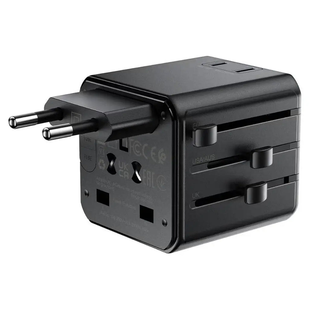 Acefast - Adaptador de Viagem (Z11) - Preto