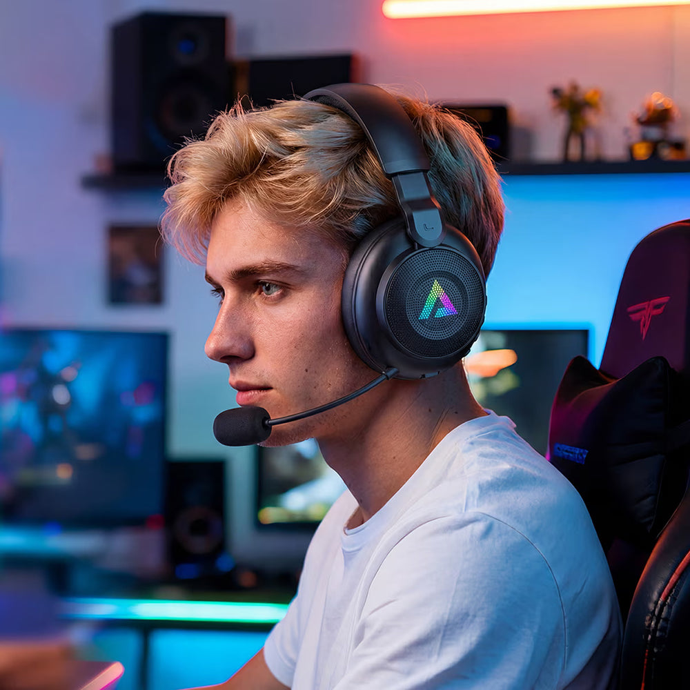 Acefast - Auscultadores Gaming Sem Fios (H15) - Preto