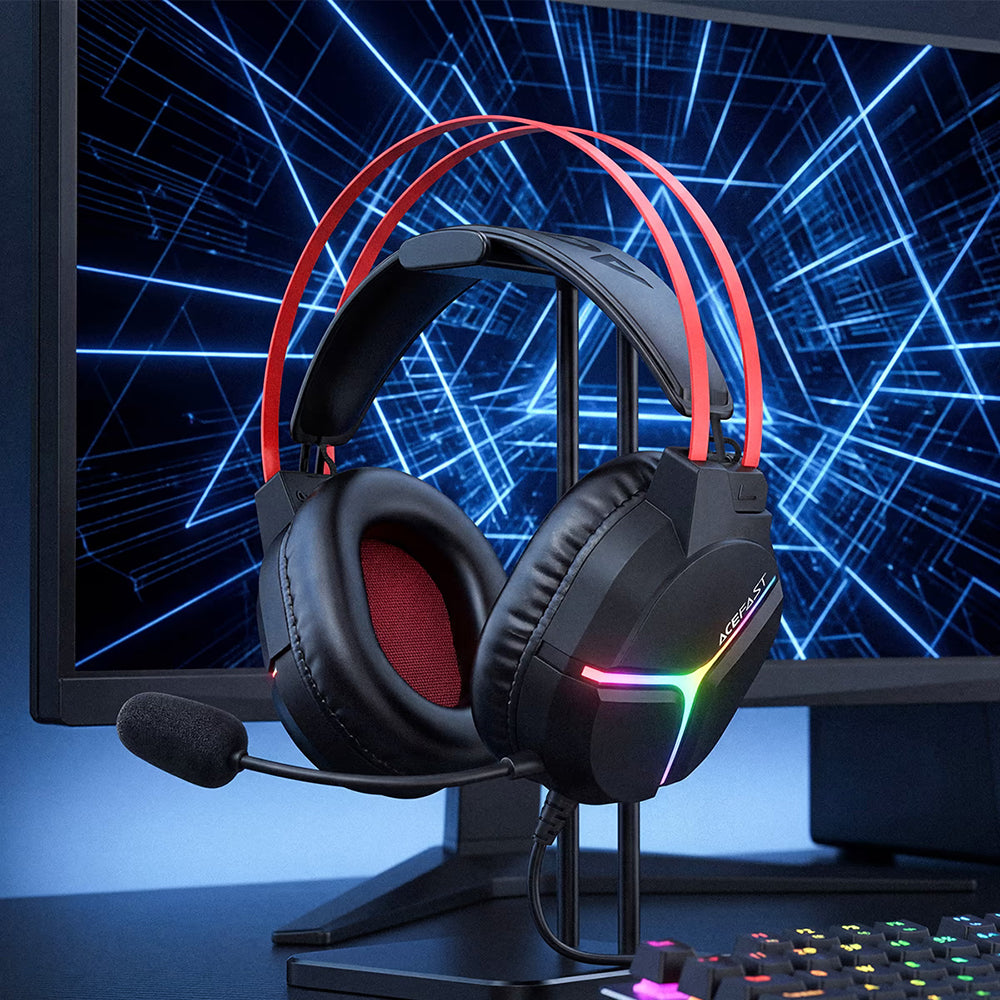 Acefast - Auscultadores Gaming com Fio (H16) - Preto
