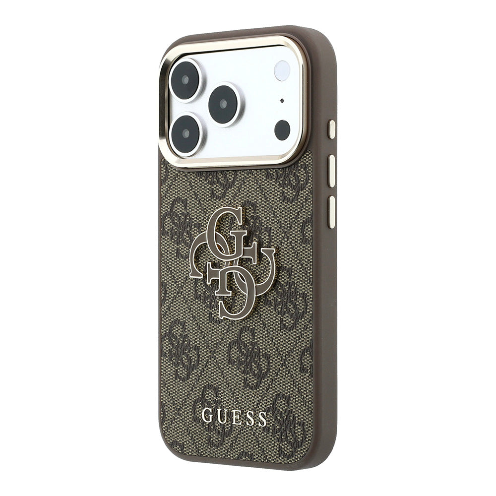 Capa Guess Hardcase 4G Big Resin Logo - iPhone 17 Pro / 18 Pro - Castanho