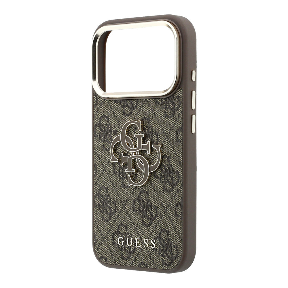 Capa Guess Hardcase 4G Big Resin Logo - iPhone 17 Pro / 18 Pro - Castanho