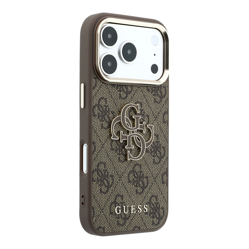 Capa Guess Hardcase 4G Big Resin Logo - iPhone 17 Pro / 18 Pro - Castanho