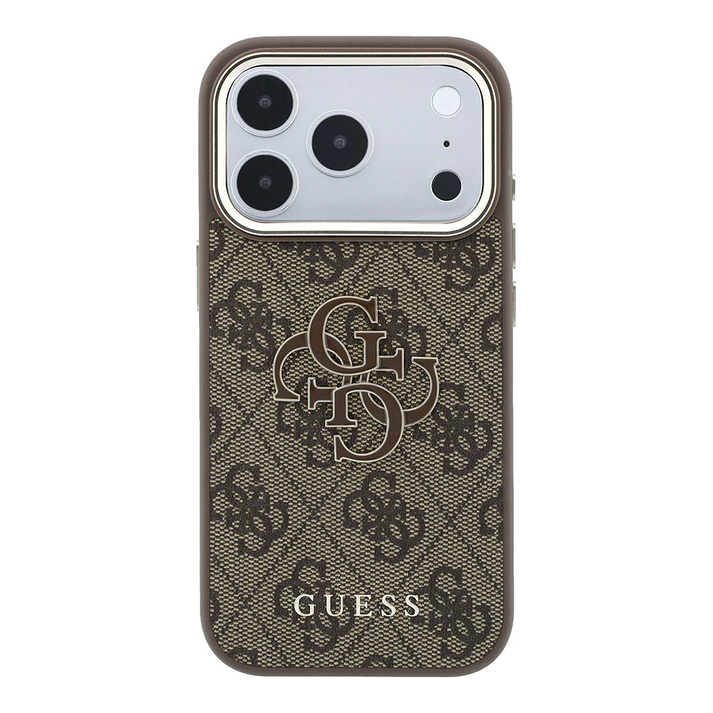 Capa Guess Hardcase 4G Big Resin Logo - iPhone 17 Pro / 18 Pro - Castanho