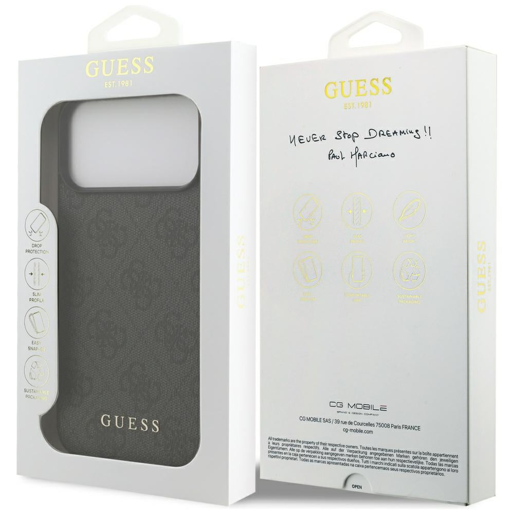 Capa Guess Hardcase 4G Classic Logo - iPhone 17 Pro / 18 Pro - Preto