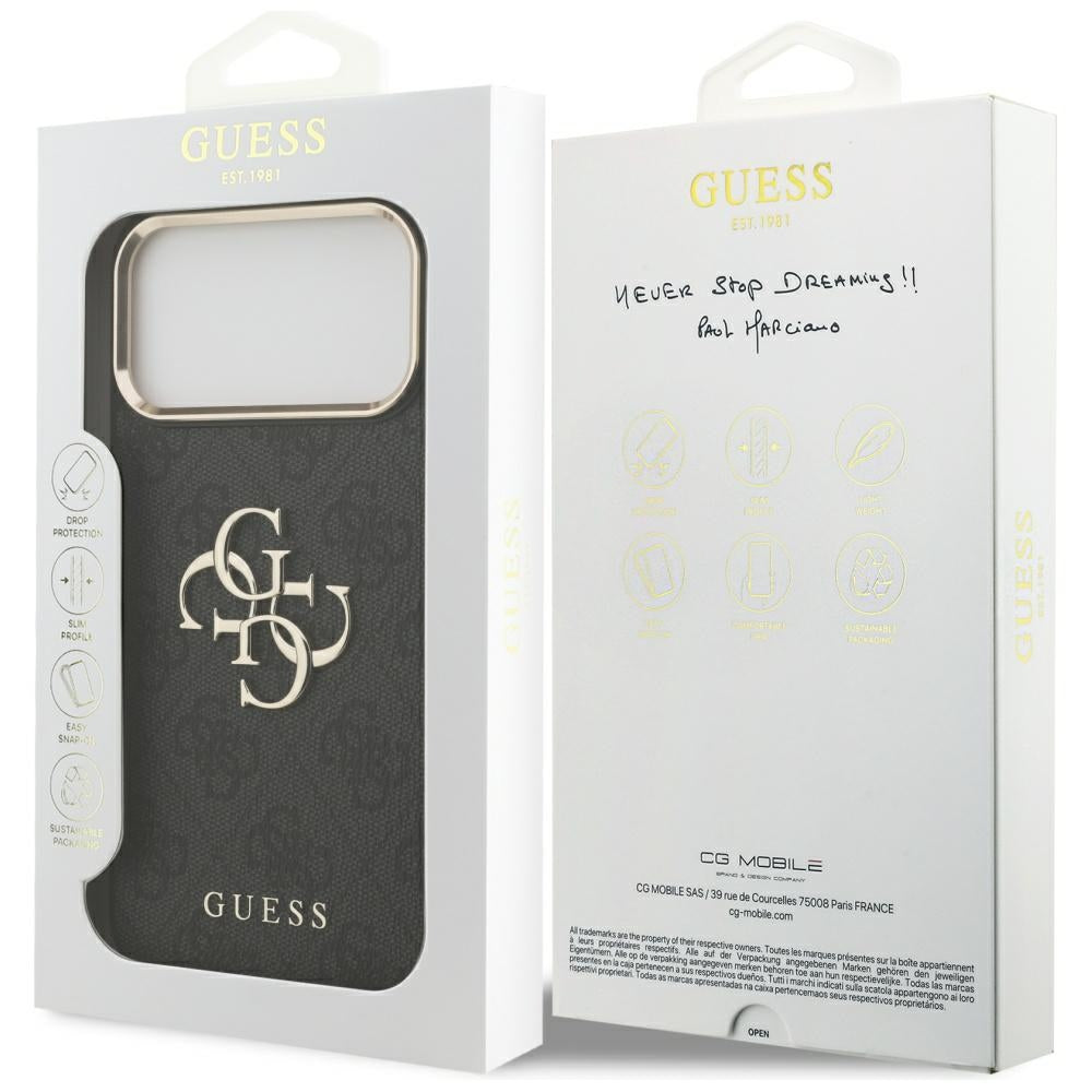 Capa Guess Hardcase 4G Big Classic Logo - iPhone 17 Pro Max / 18 Pro Max - Preto