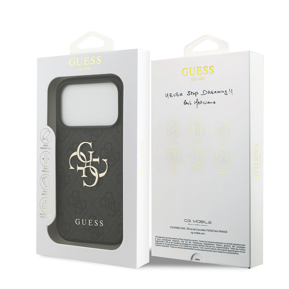 Capa Guess Hardcase 4G Big Logo - iPhone 17 Pro Max / 18 Pro Max - Preto