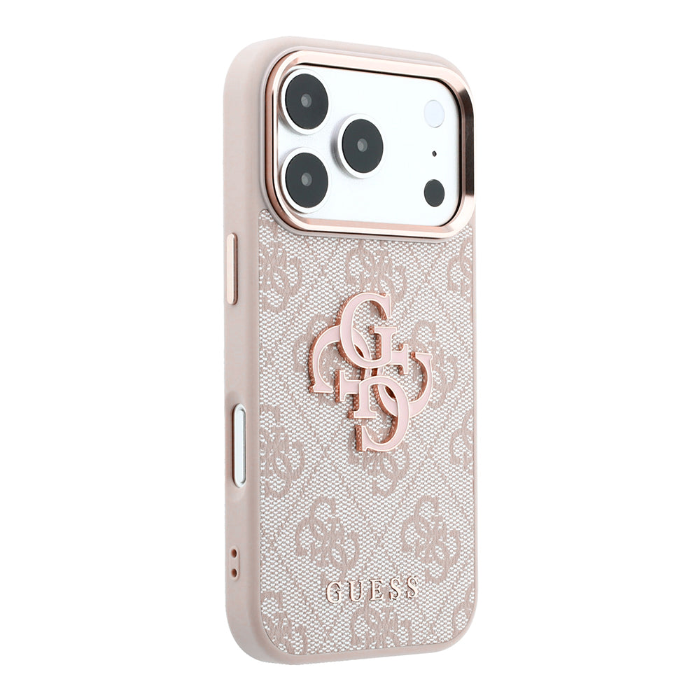 Capa Guess Hardcase 4G Big Resin Logo - iPhone 17 Pro / 18 Pro - Rosa