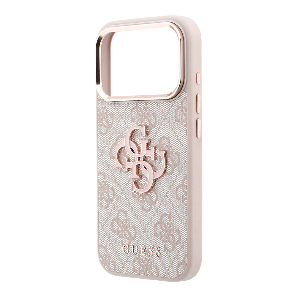Capa Guess Hardcase 4G Big Resin Logo - iPhone 17 Pro / 18 Pro - Rosa