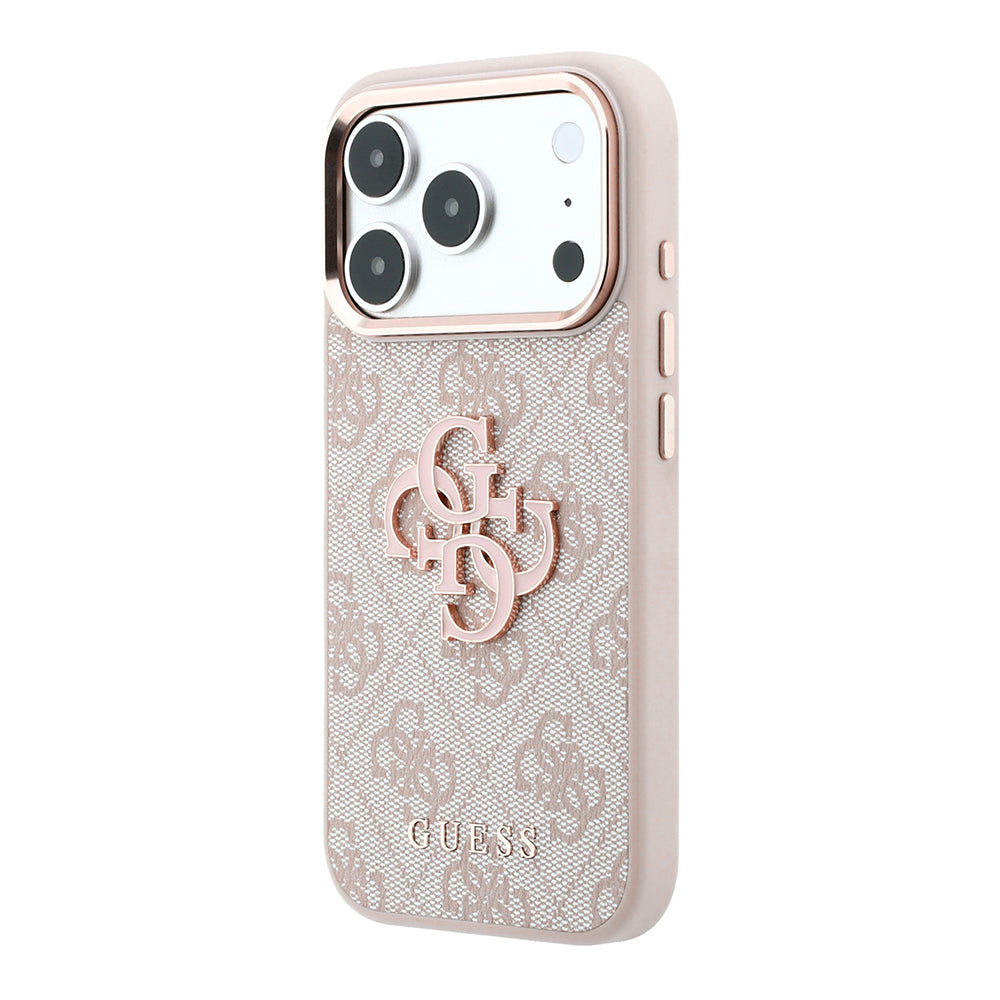 Capa Guess Hardcase 4G Big Resin Logo - iPhone 17 Pro / 18 Pro - Rosa