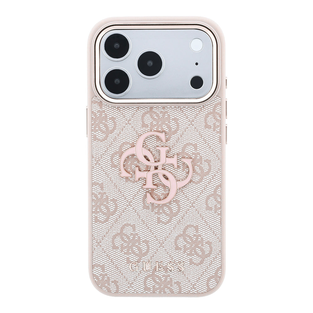 Capa Guess Hardcase 4G Big Resin Logo - iPhone 17 Pro / 18 Pro - Rosa