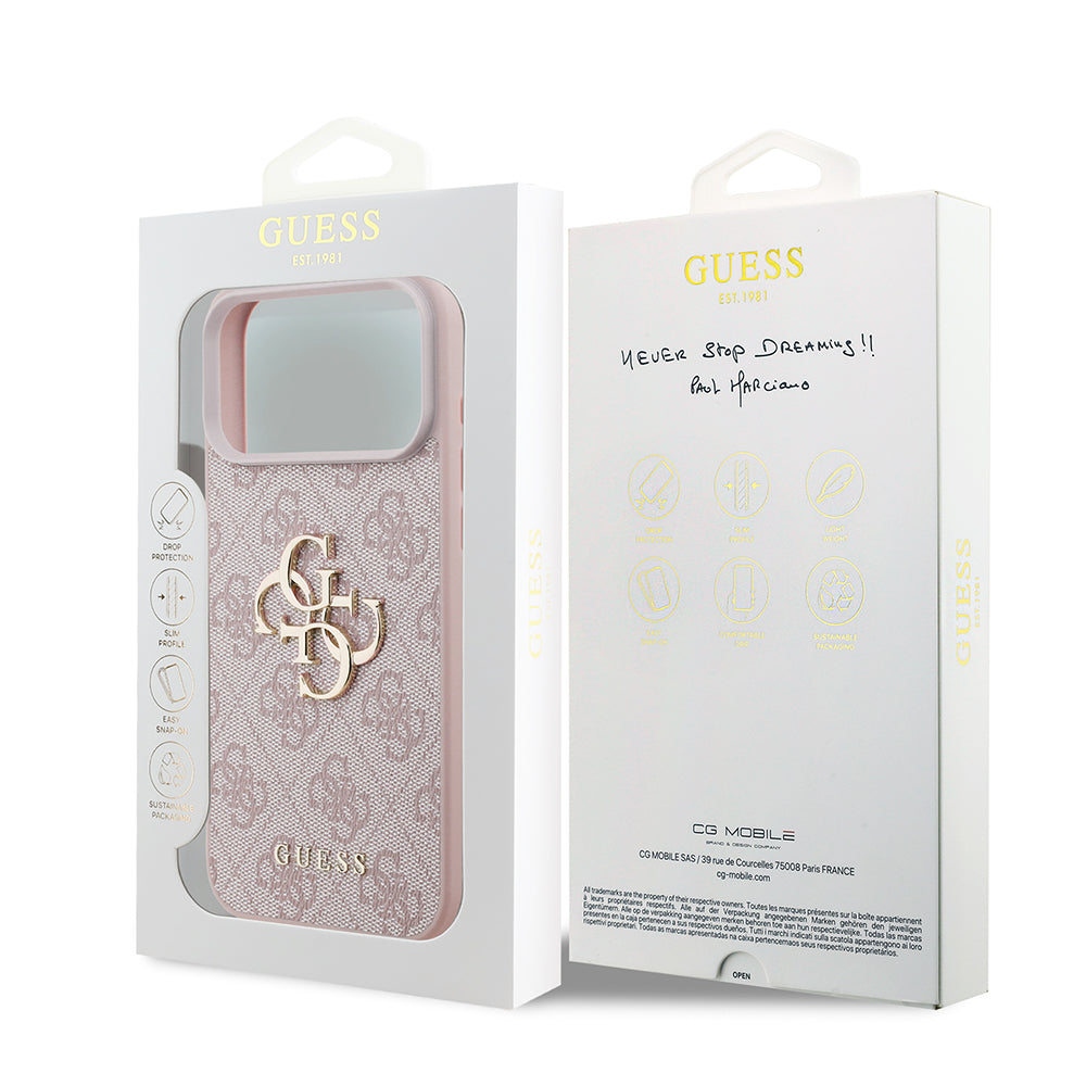 Capa Guess Hardcase 4G Big Logo - iPhone 17 Pro Max / 18 Pro Max - Rosa