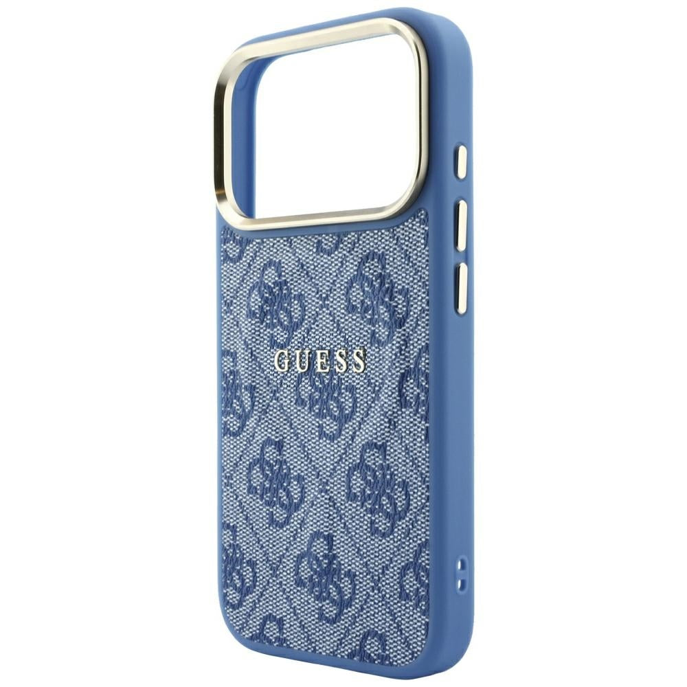 Capa Guess 4G Embossed Classic MagSafe - iPhone 17 Pro Max / 18 Pro Max - Azul