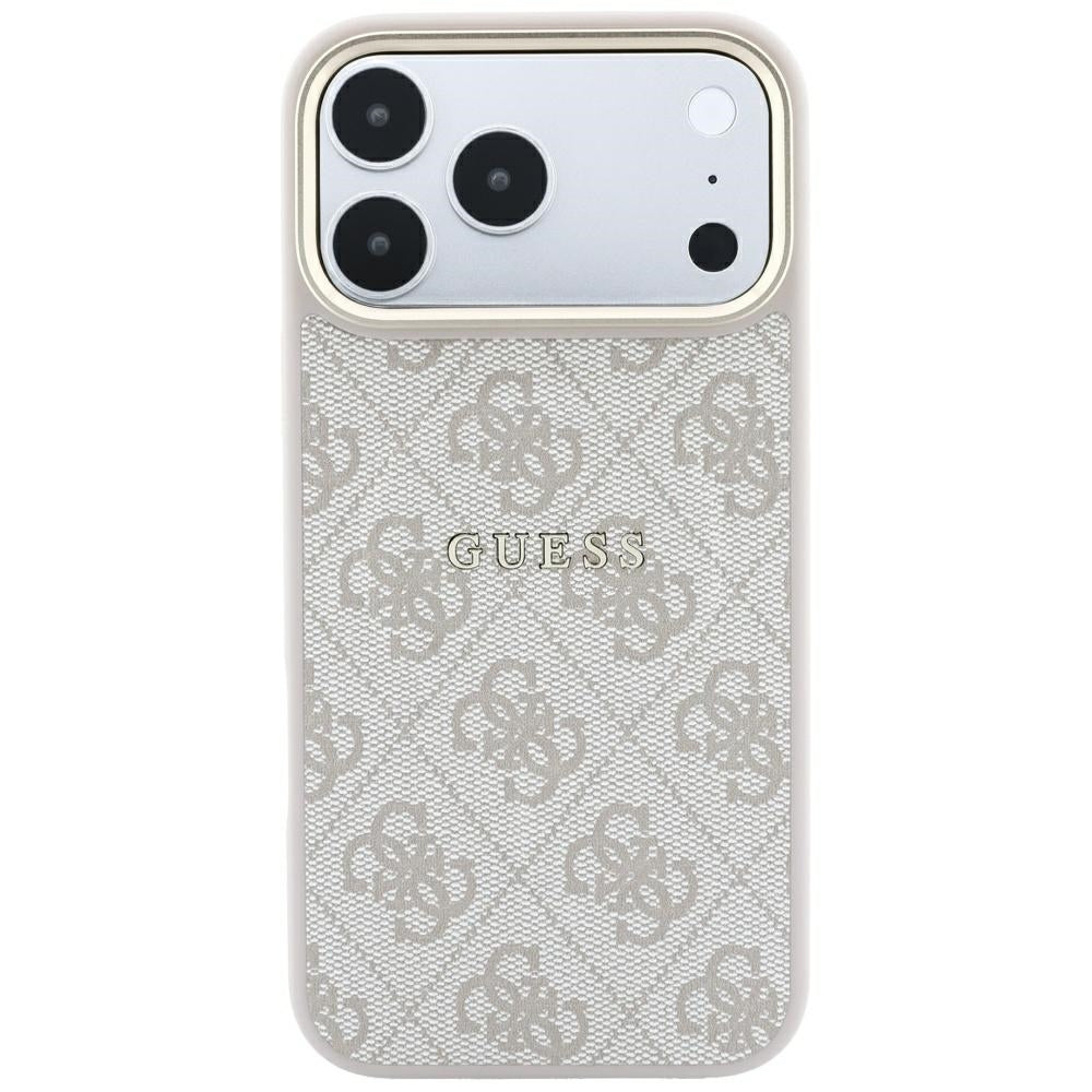 Capa Guess 4G Embossed Classic MagSafe - iPhone 17 Pro / 18 Pro - Rosa