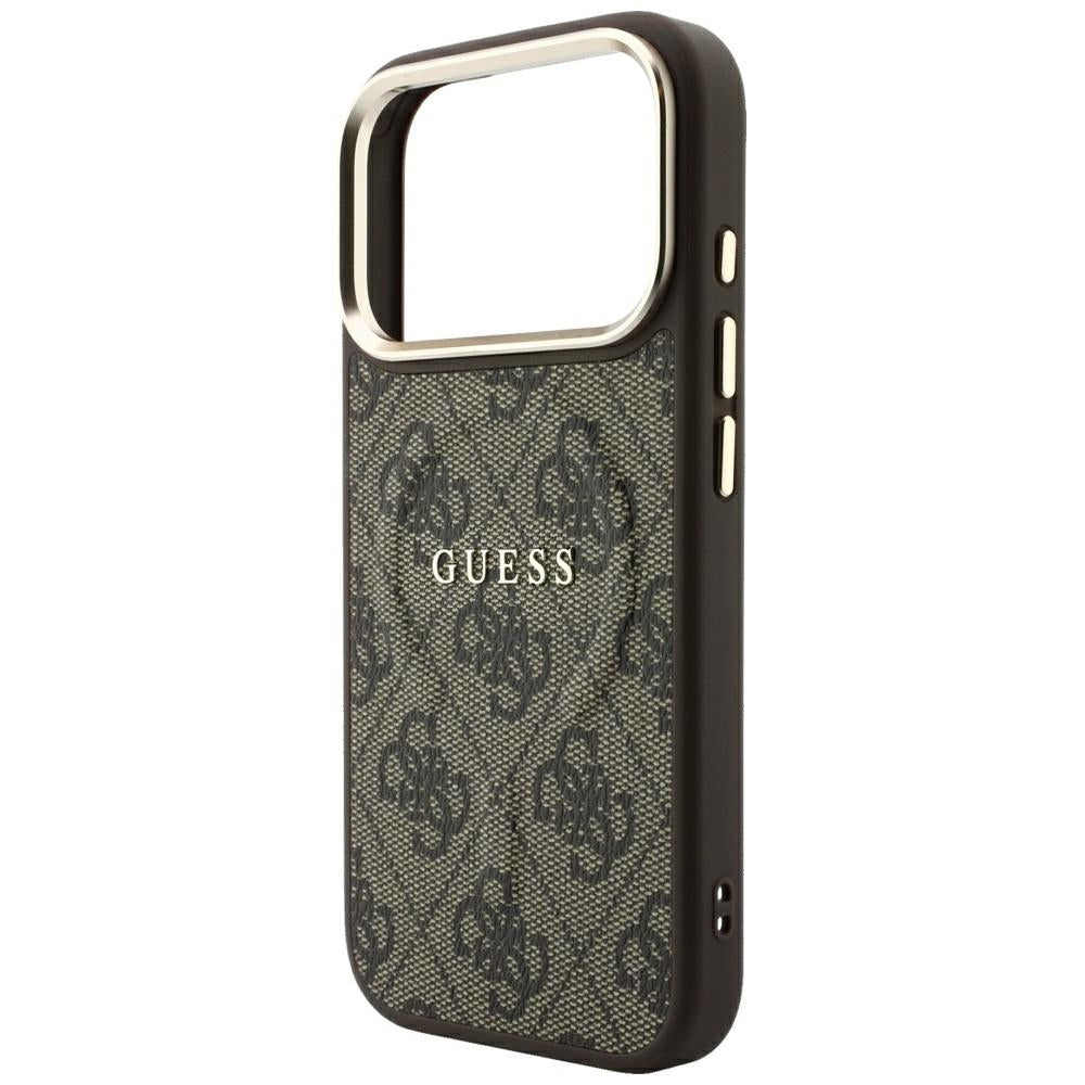 Capa Guess 4G Embossed Classic MagSafe - iPhone 17 Pro / 18 Pro - Castanho