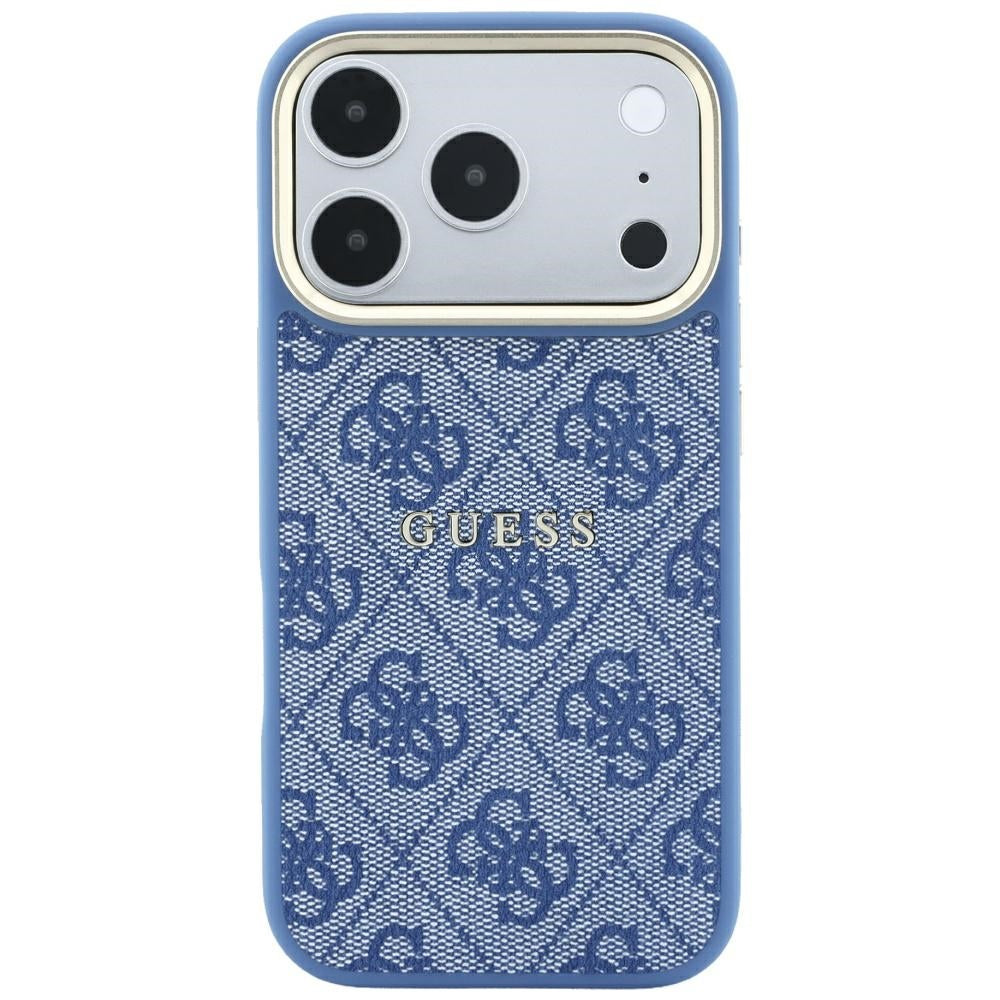 Capa Guess 4G Embossed Classic MagSafe - iPhone 17 Pro / 18 Pro - Azul