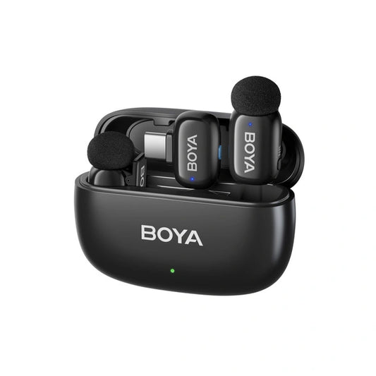 Microfones sem fio BOYA mini 2-02 2,4 GHz USB-C Black