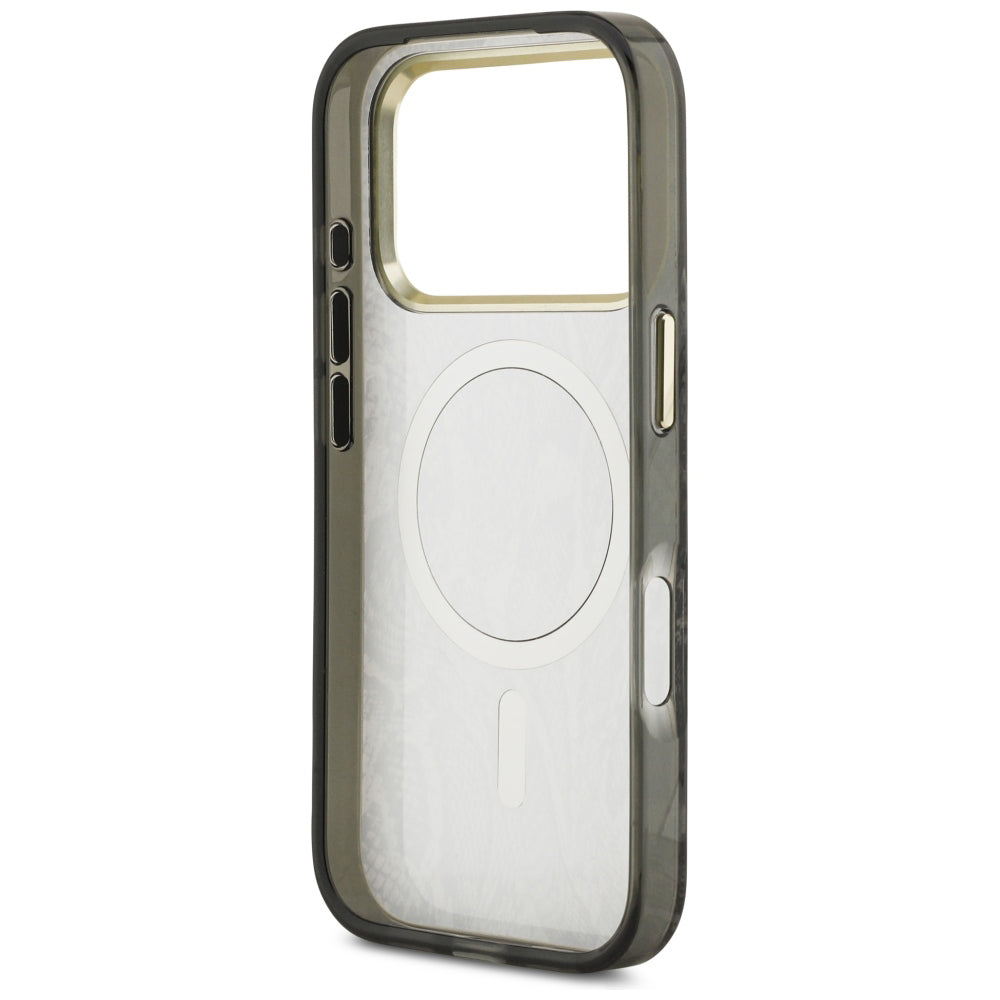 Capa Guess Python Pattern MagSafe - iPhone 17 Pro / 18 Pro - Preto