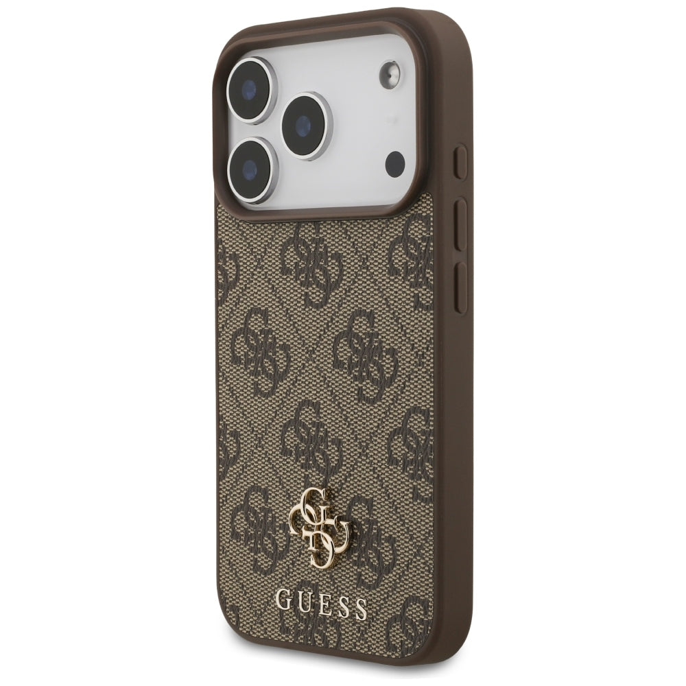 Capa Guess Hardcase 4G Small & Classic MagSafe - iPhone 17 Pro / 18 Pro - Castanho